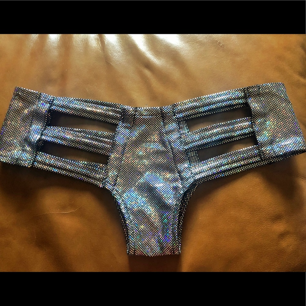 Little Black Diamond Holographic Cutout Bottom